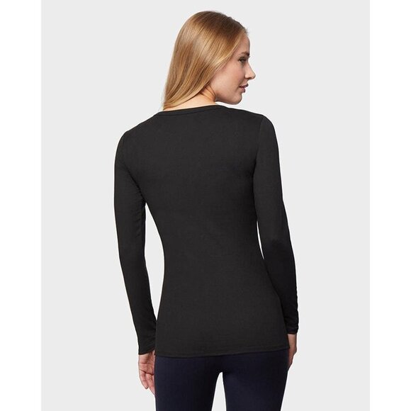 Women’s Thermal Crew Neck Top Lightweight Base Layer Fitted Moisture-Wicking - Picture 4 of 4